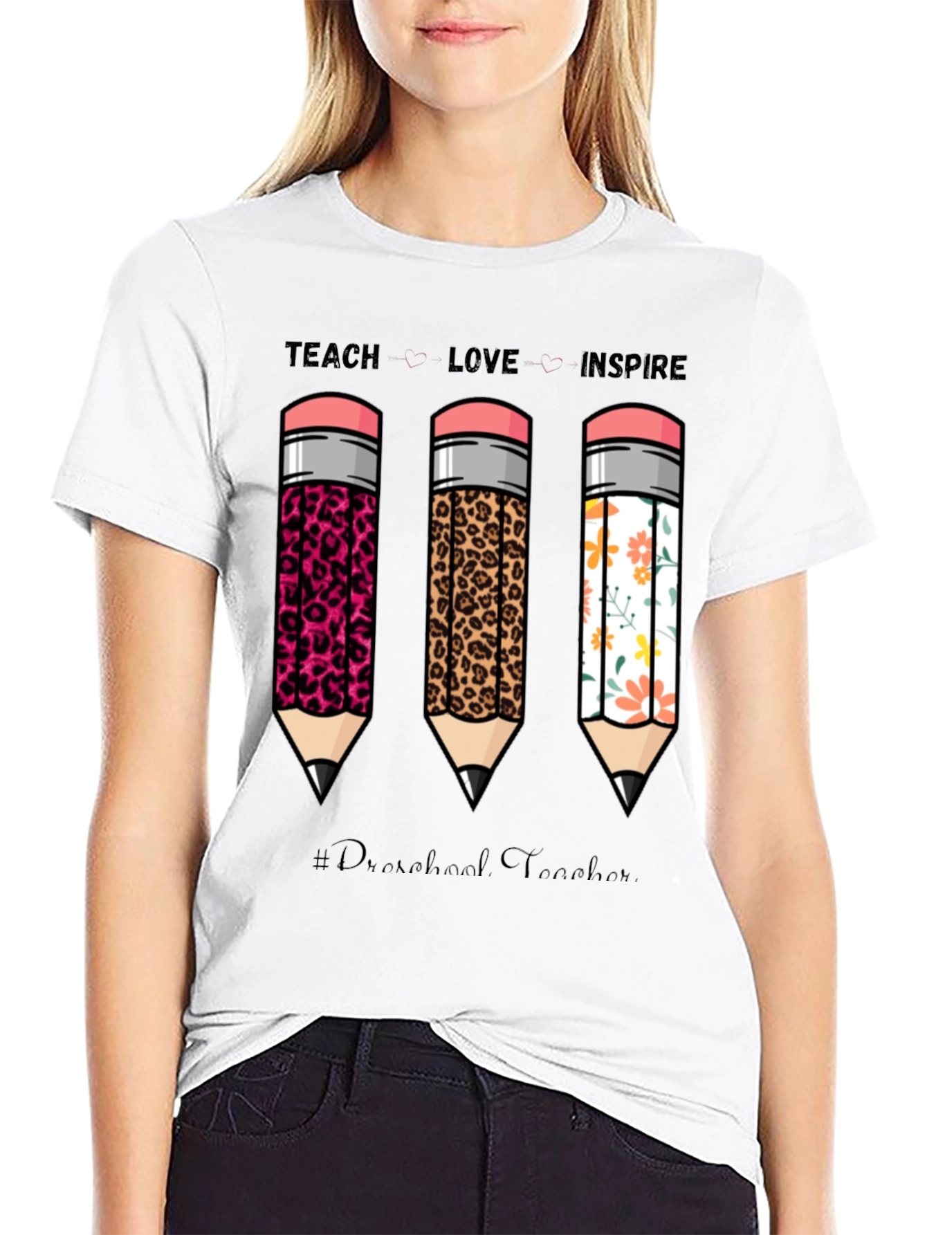 Teach Love Inspire Teacher Graphic Tee