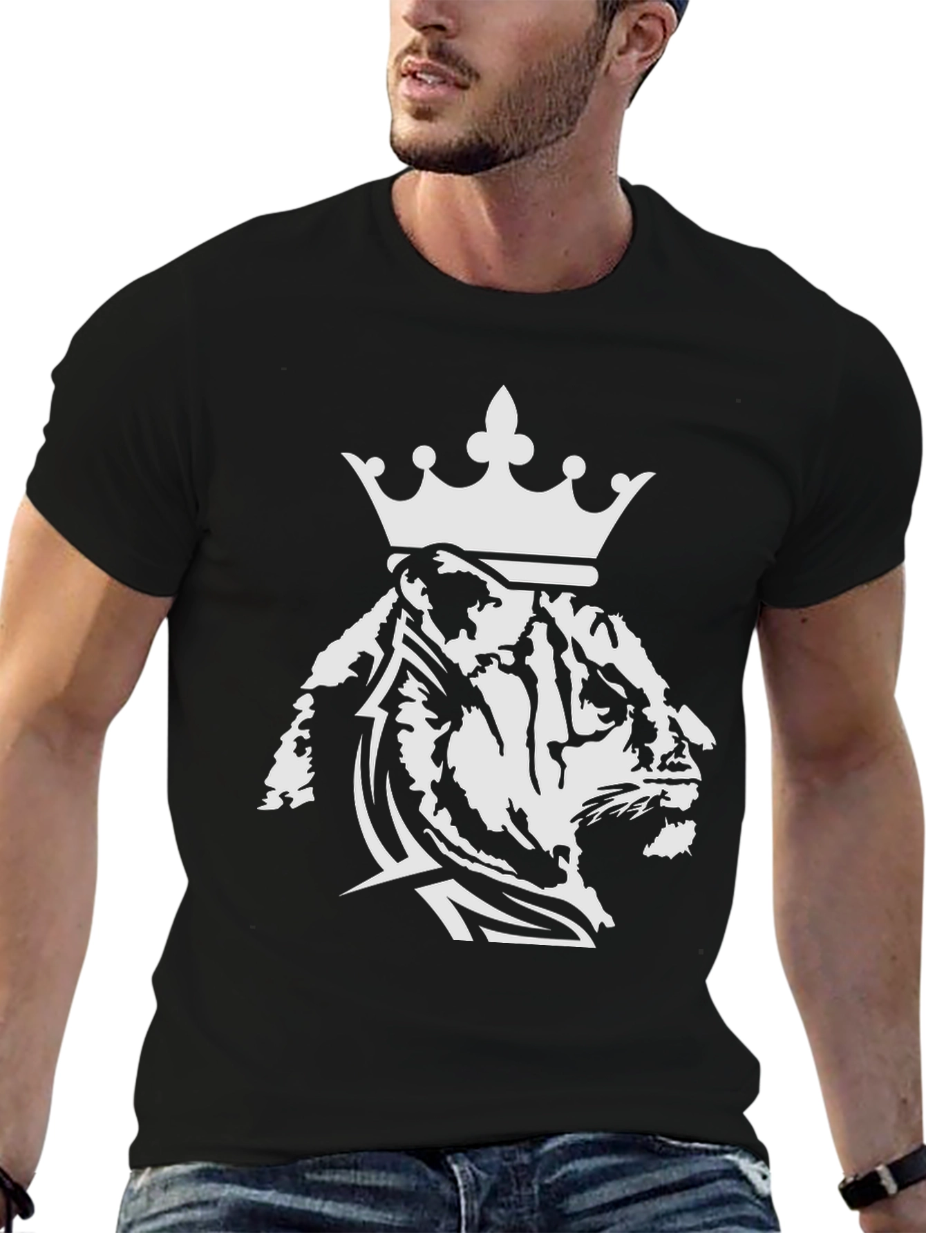 King Tiger Graphic Tee - Black T-Shirt