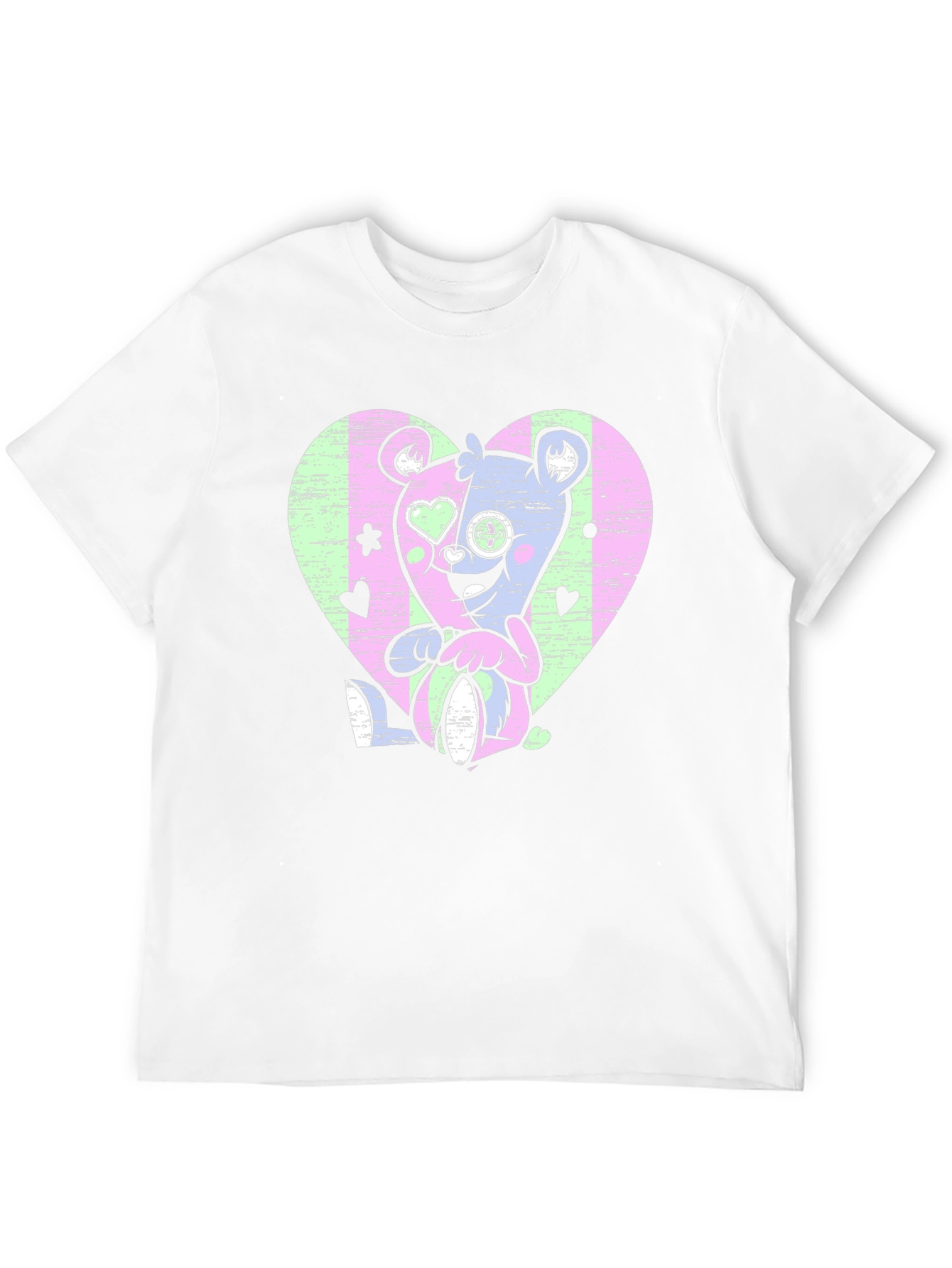 Gothic Teddy Bear Heart T-Shirt