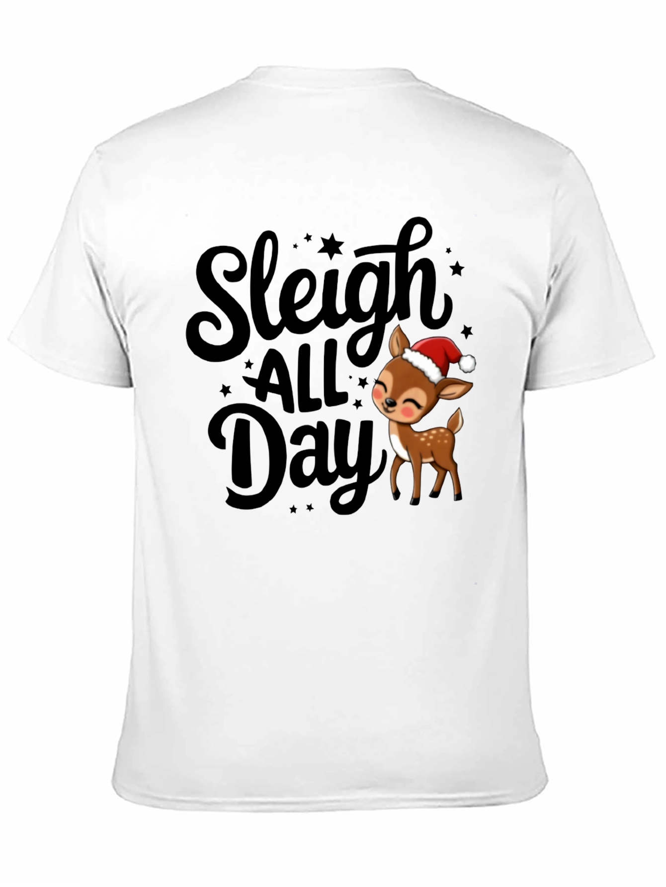 Sleigh All Day Deer Christmas T-Shirt