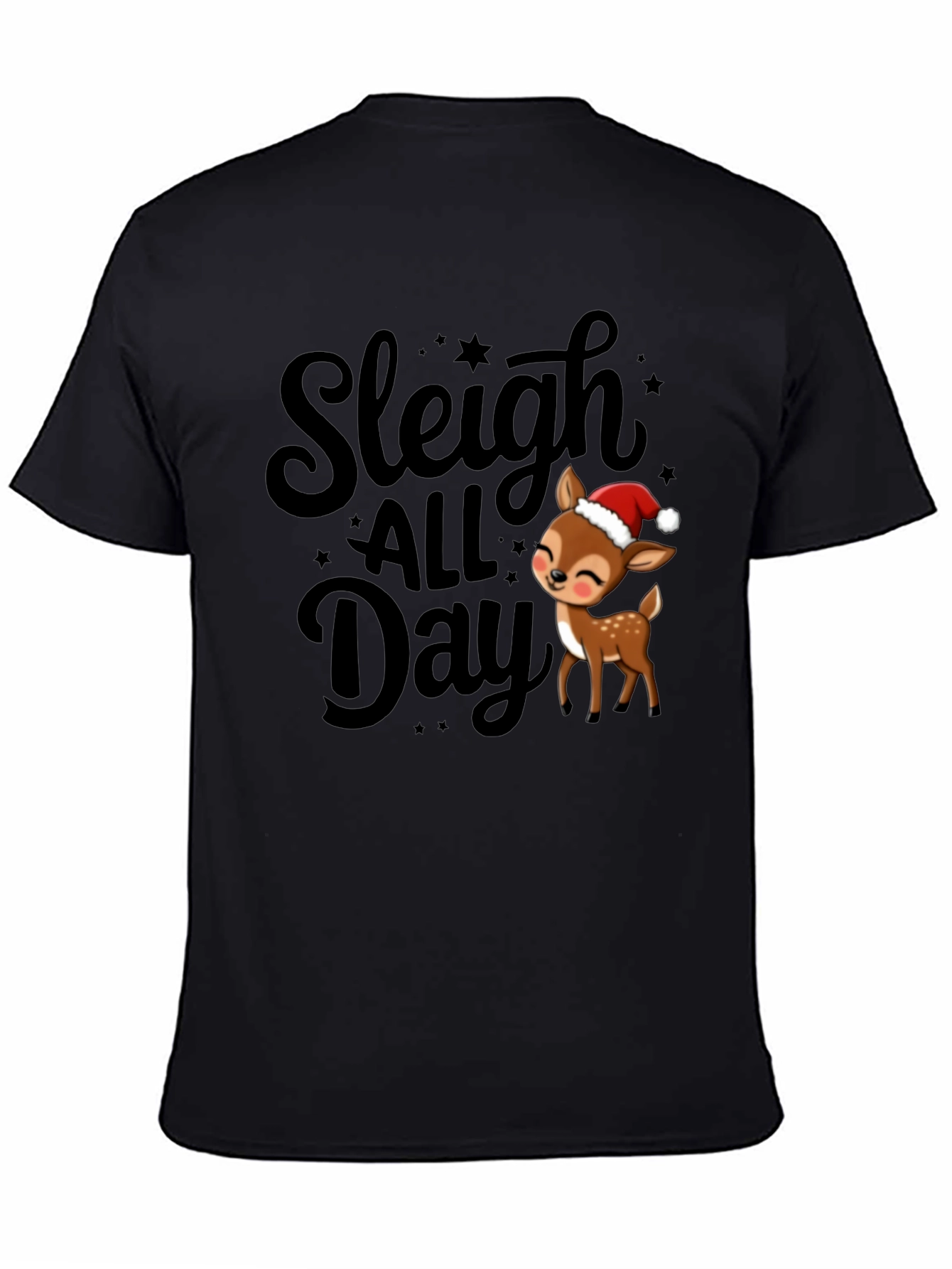 Sleigh All Day Deer Christmas T-Shirt