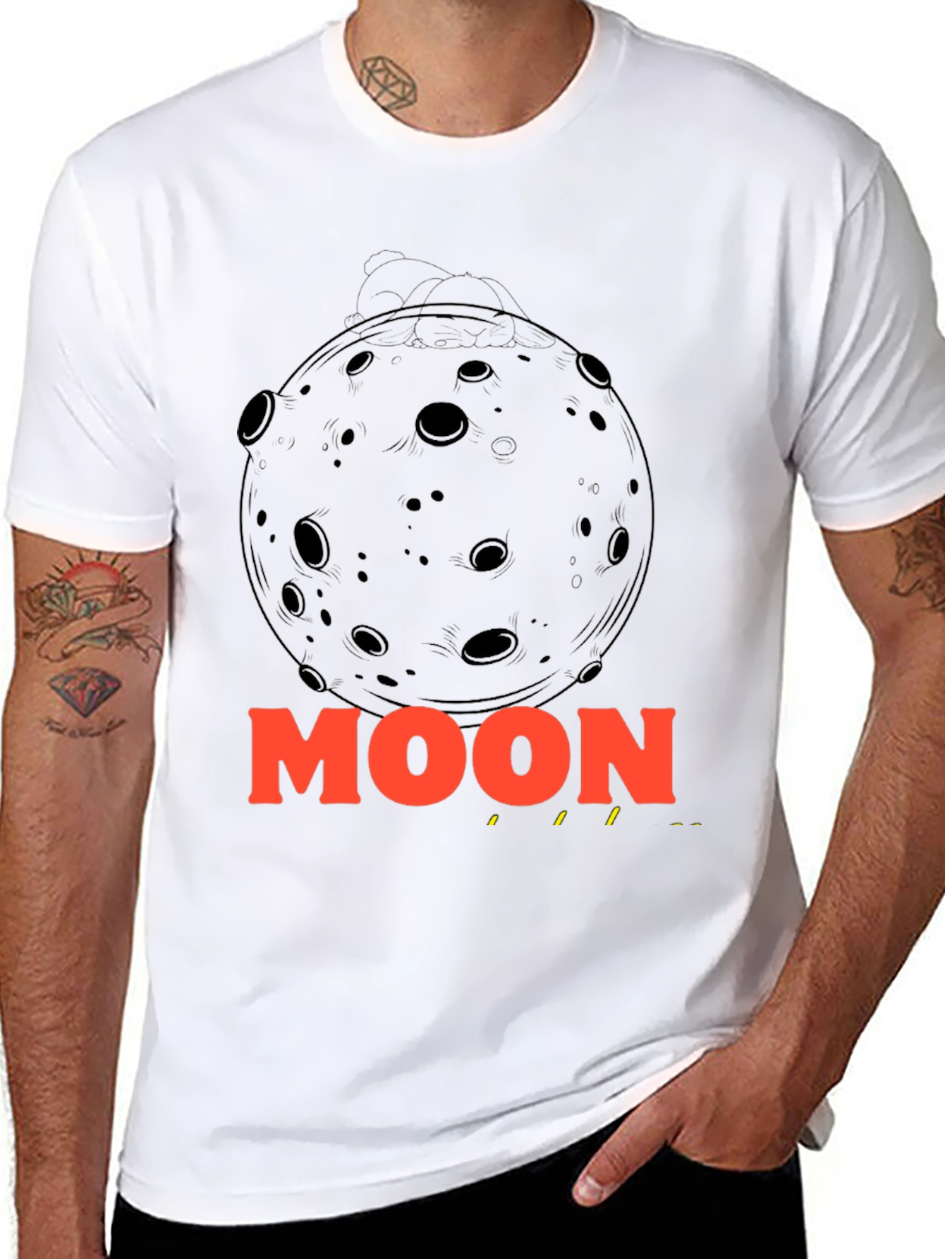 Moon Graphic T-Shirt - Space Exploration Tee