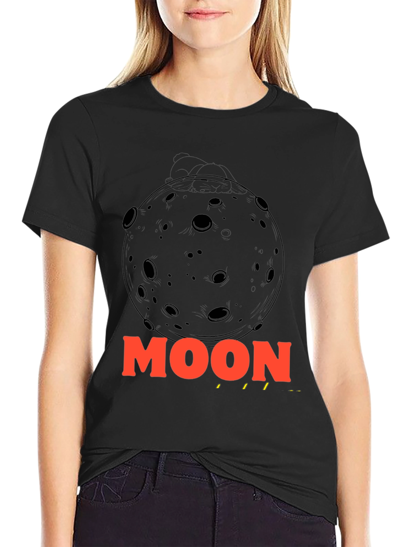 Moon Graphic T-Shirt - Space Exploration Tee
