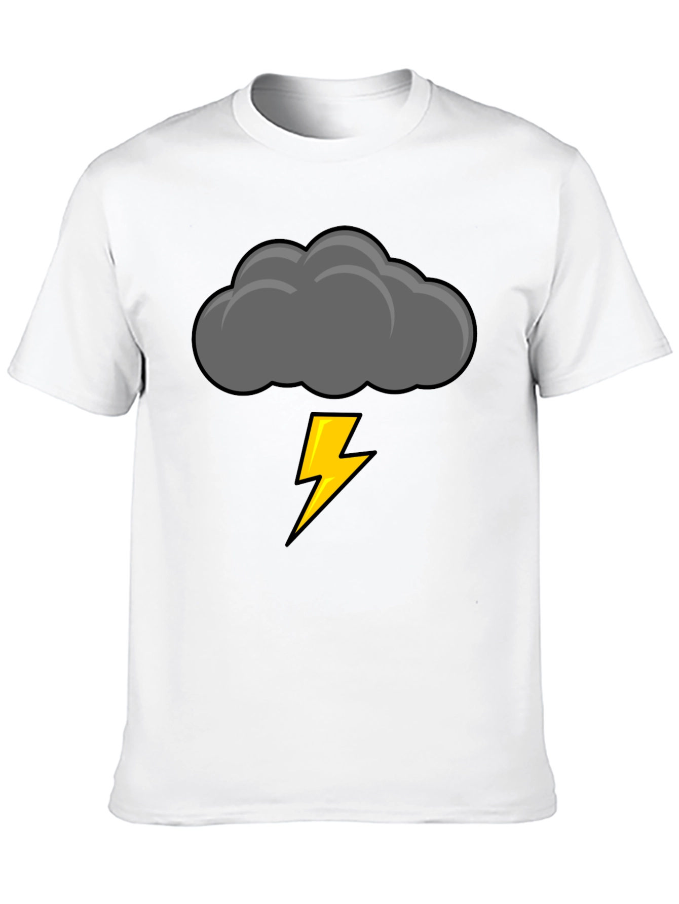 Storm Cloud Lightning Bolt Graphic Tee