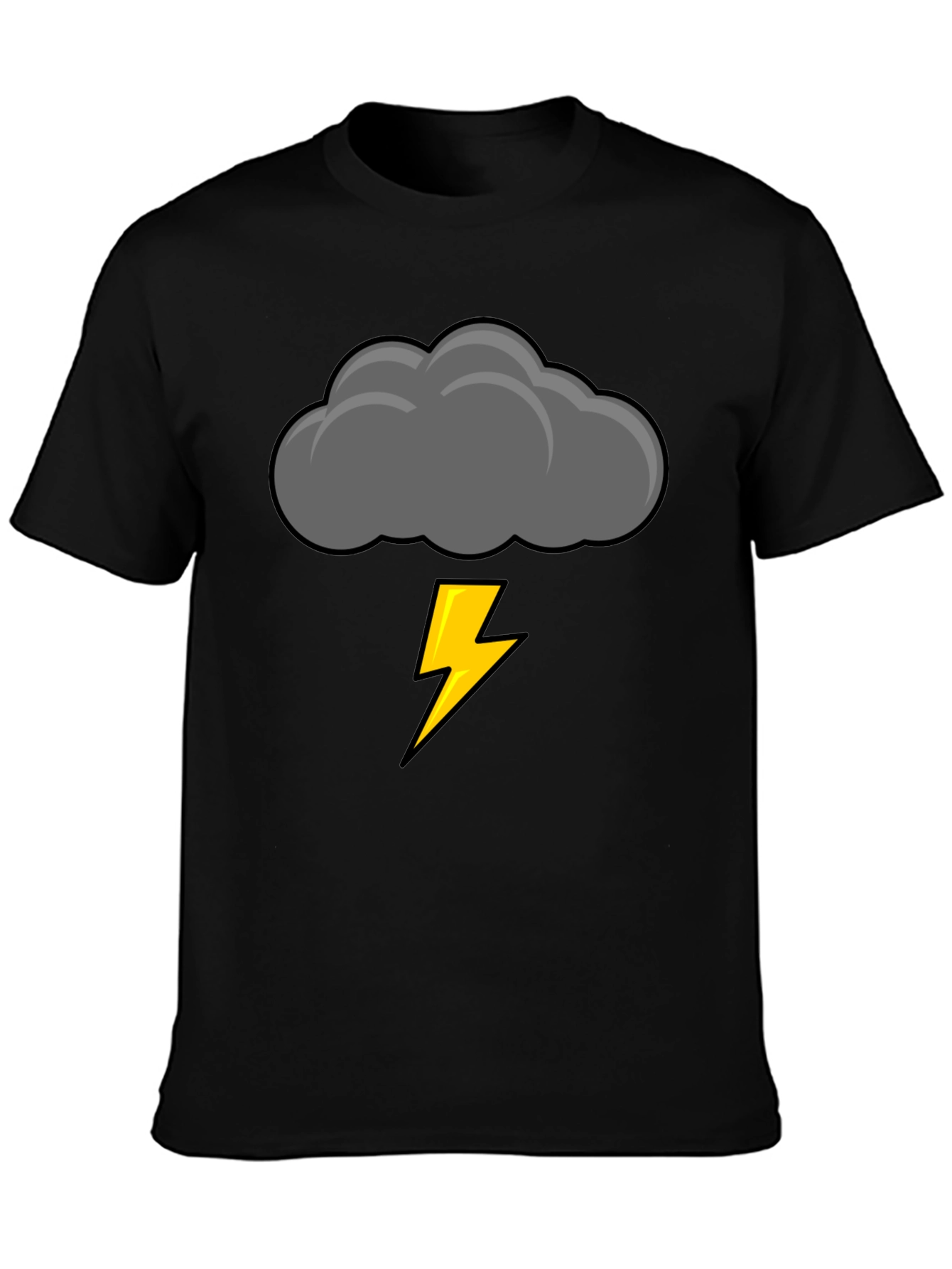 Storm Cloud Lightning Bolt Graphic Tee