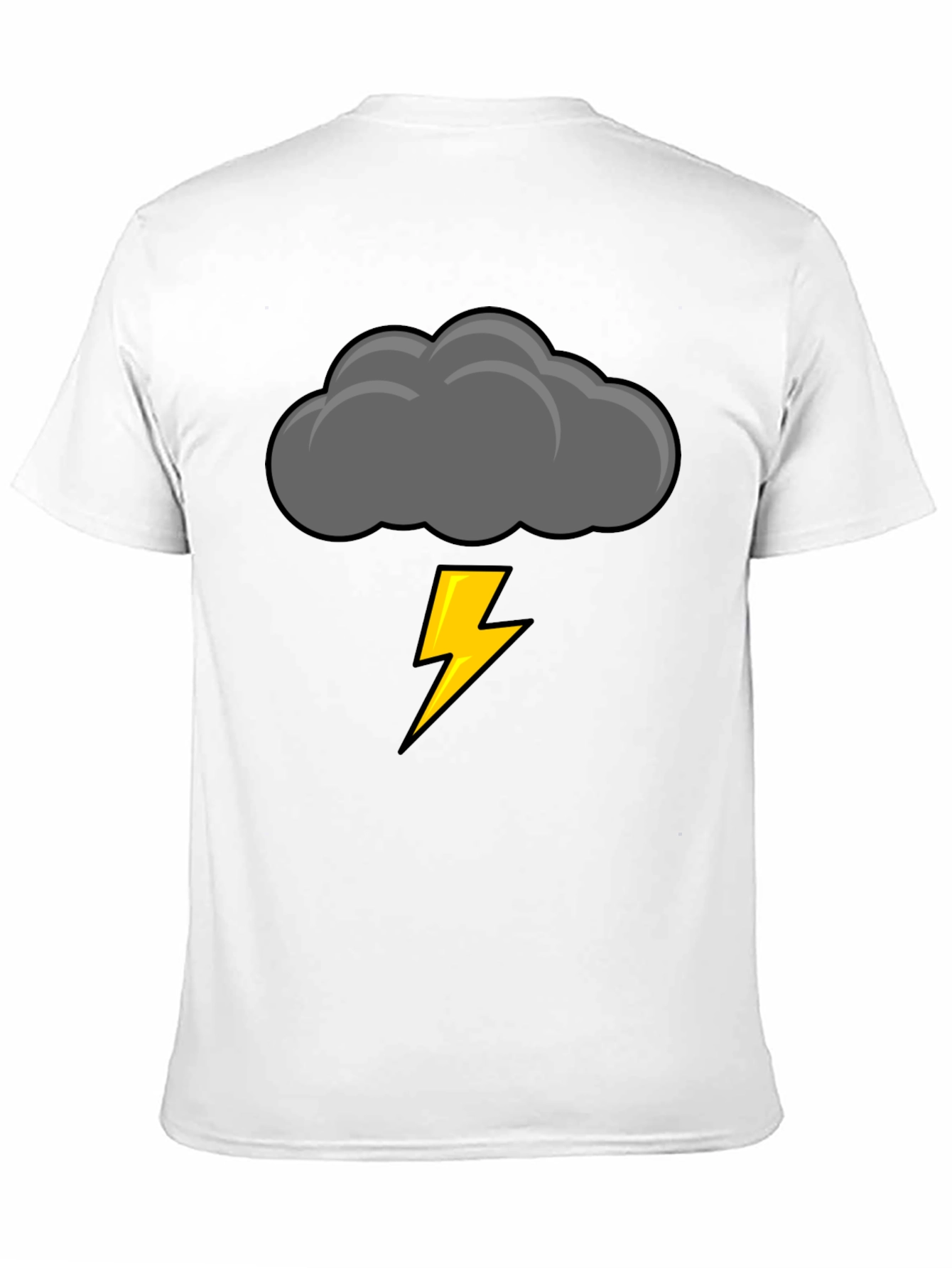 Storm Cloud Lightning Bolt Graphic Tee