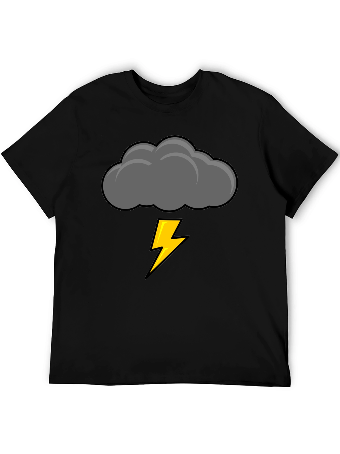 Storm Cloud Lightning Bolt Graphic Tee