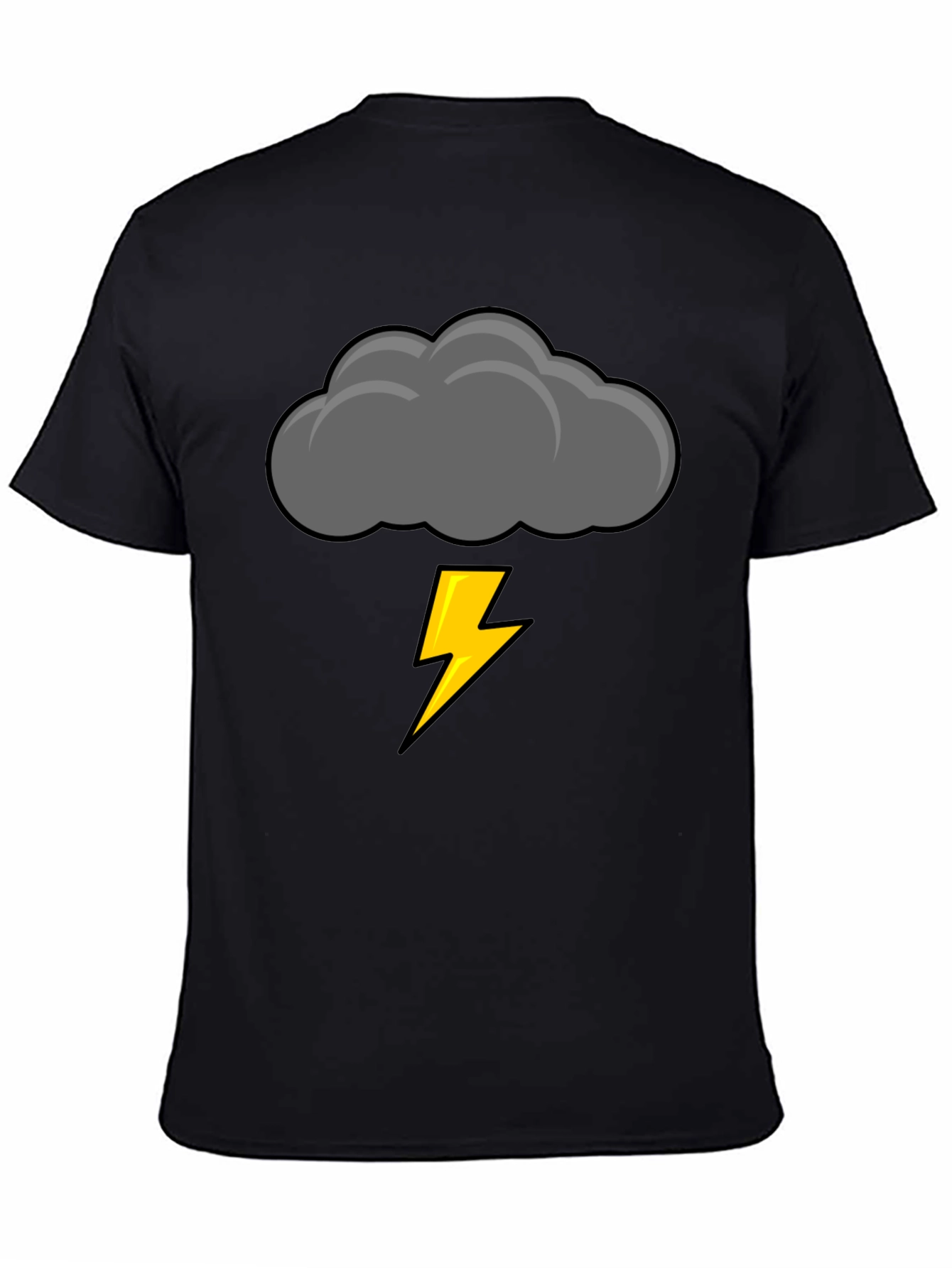 Storm Cloud Lightning Bolt Graphic Tee
