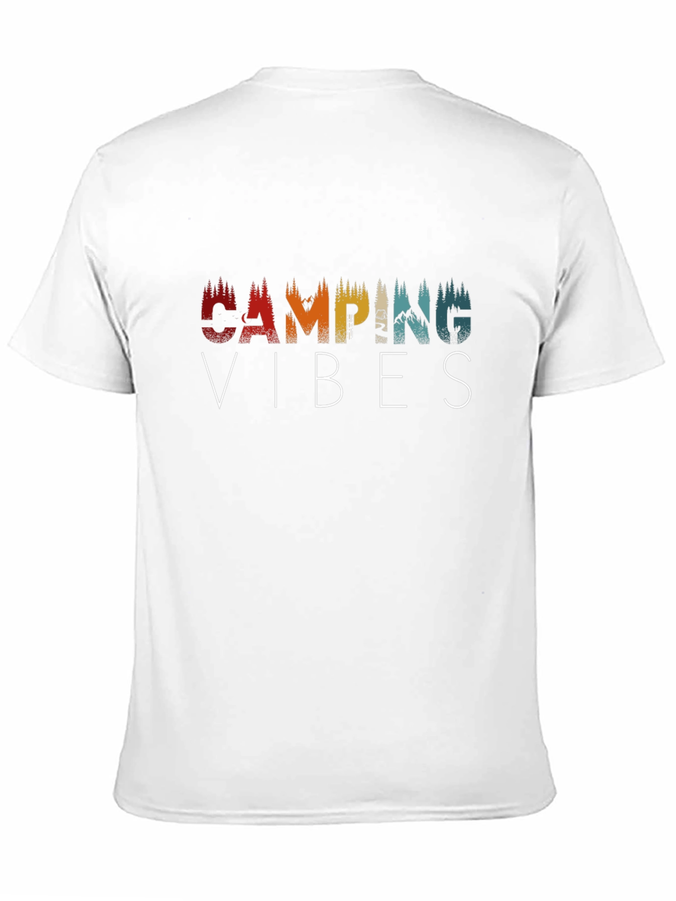 Camping Vibes Graphic T-Shirt - Black
