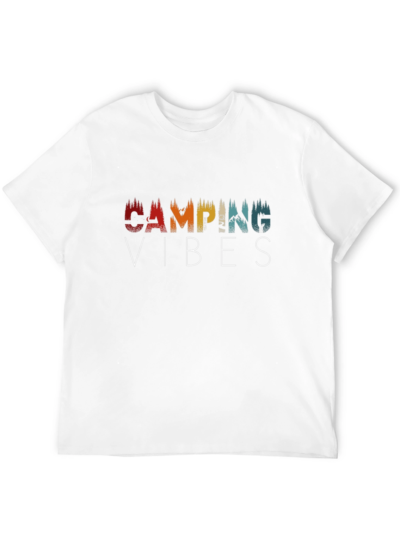 Camping Vibes Graphic T-Shirt - Black