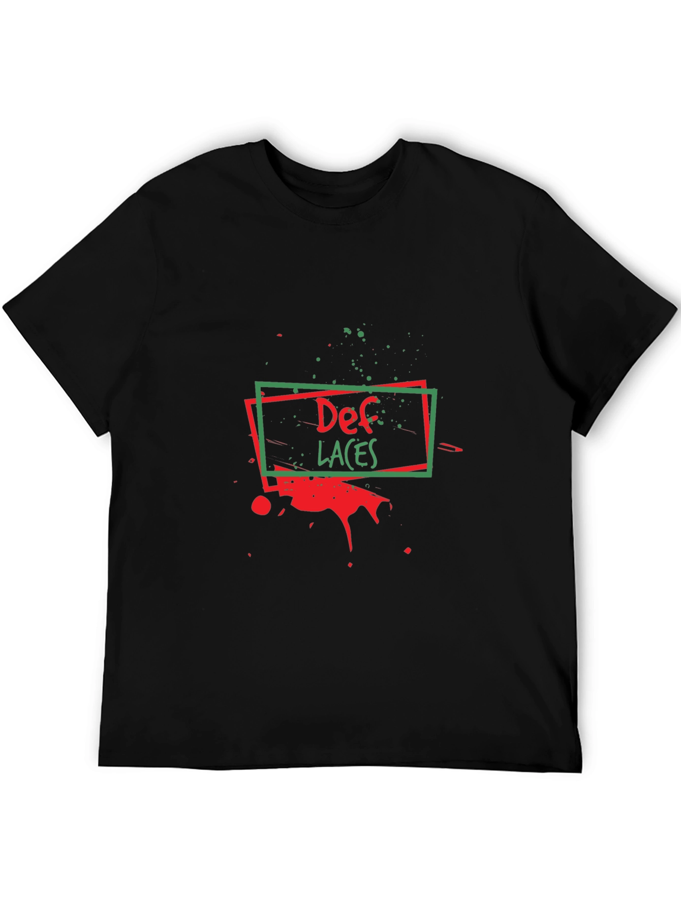 Def Laces Graphic Tee - Stylish Black T-Shirt