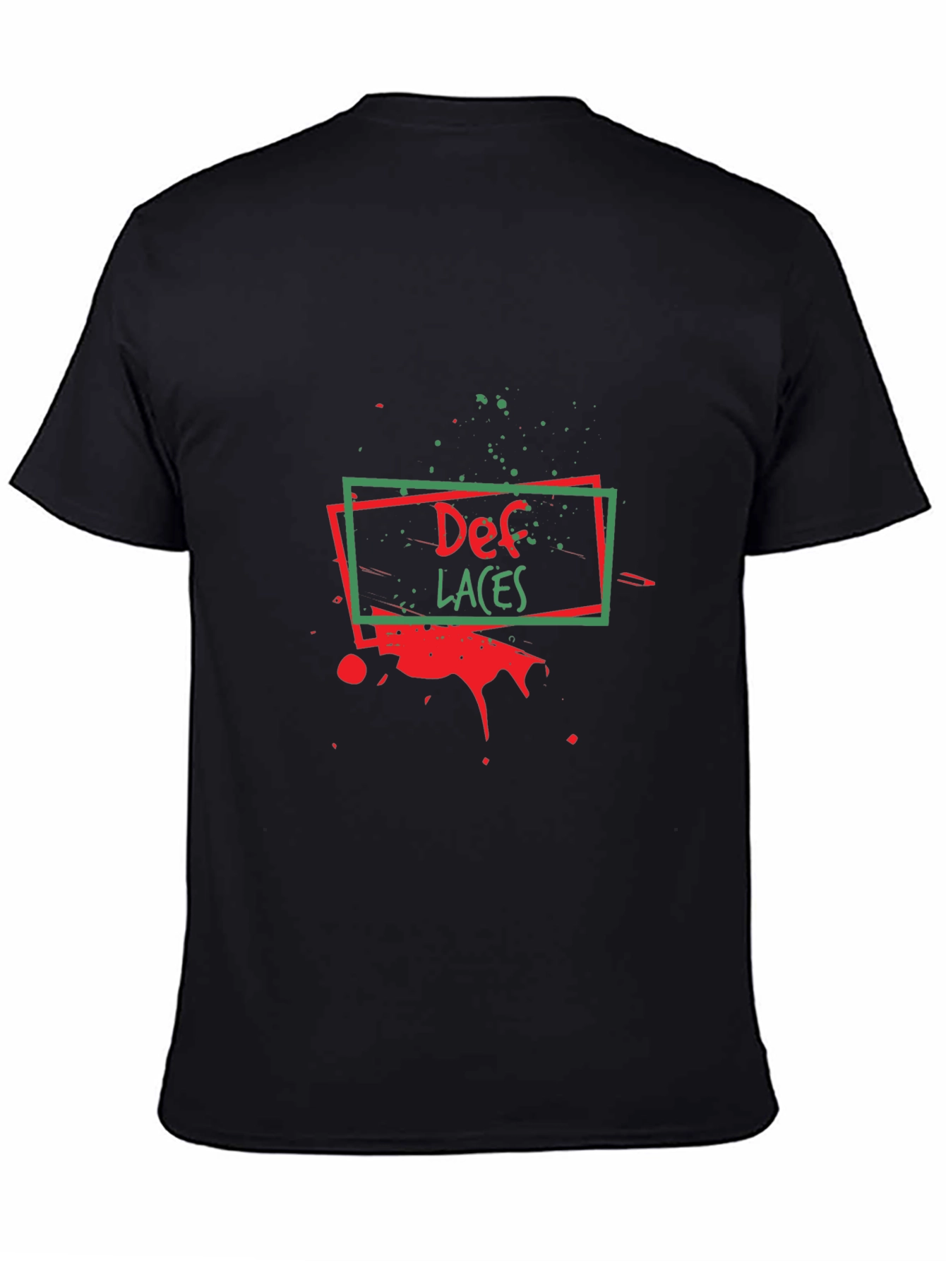 Def Laces Graphic Tee - Stylish Black T-Shirt