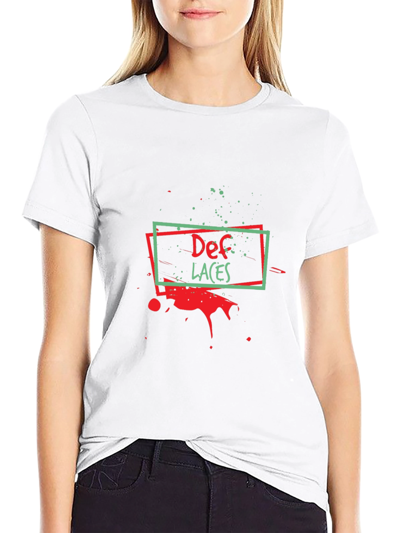 Def Laces Graphic Tee - Stylish Black T-Shirt