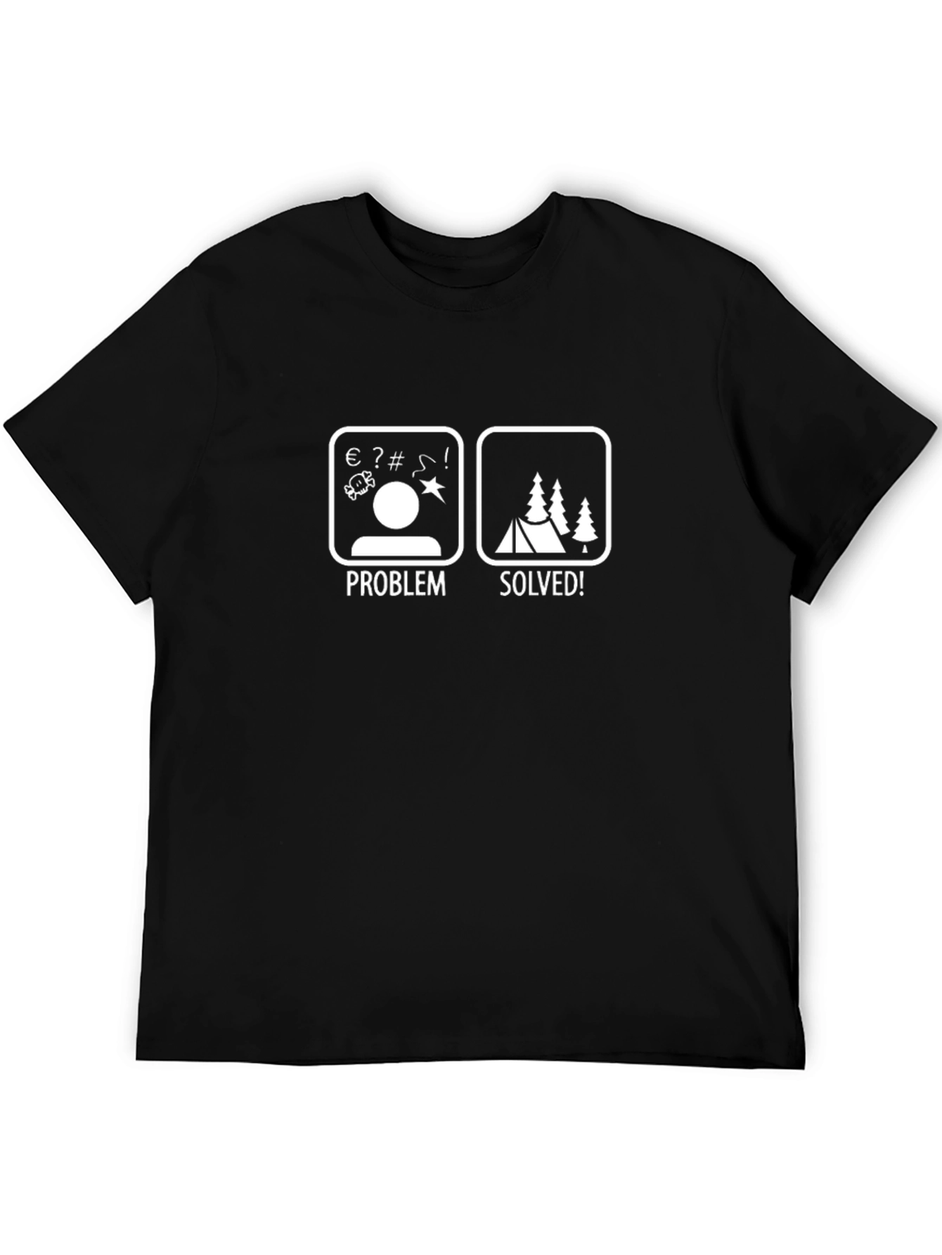 Problem Solved Camping T-Shirt - Funny Outdoor Tee