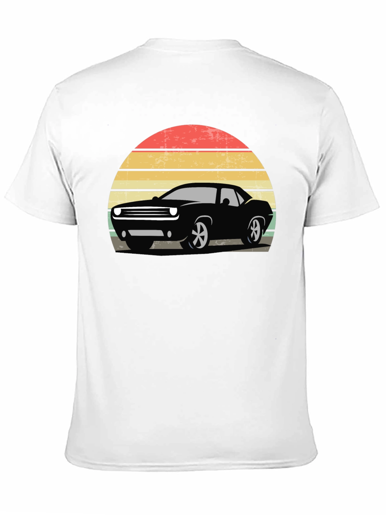 Retro Car Sunset Graphic T-Shirt