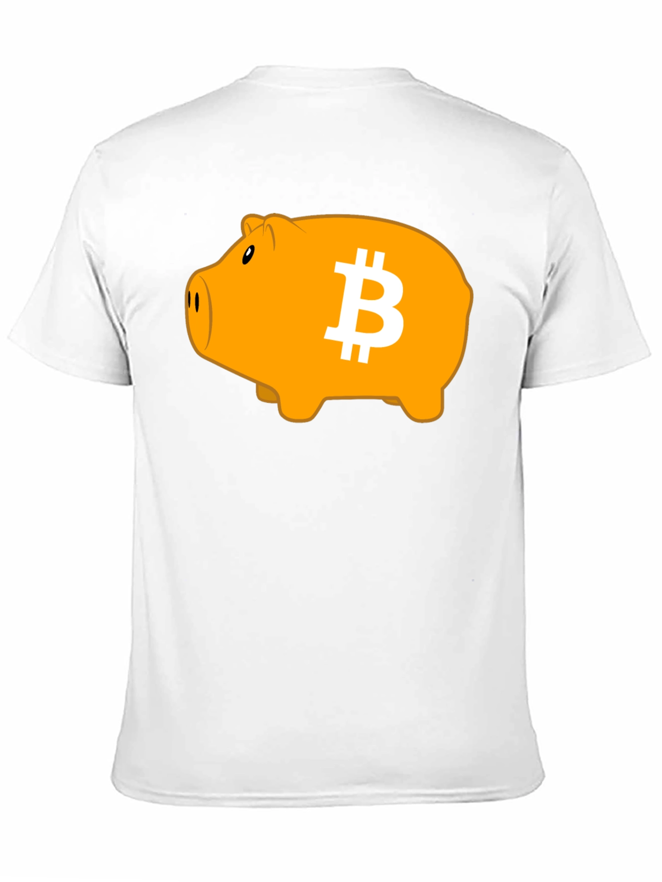 Bitcoin Piggy Bank Black T-Shirt - Crypto Currency Tee