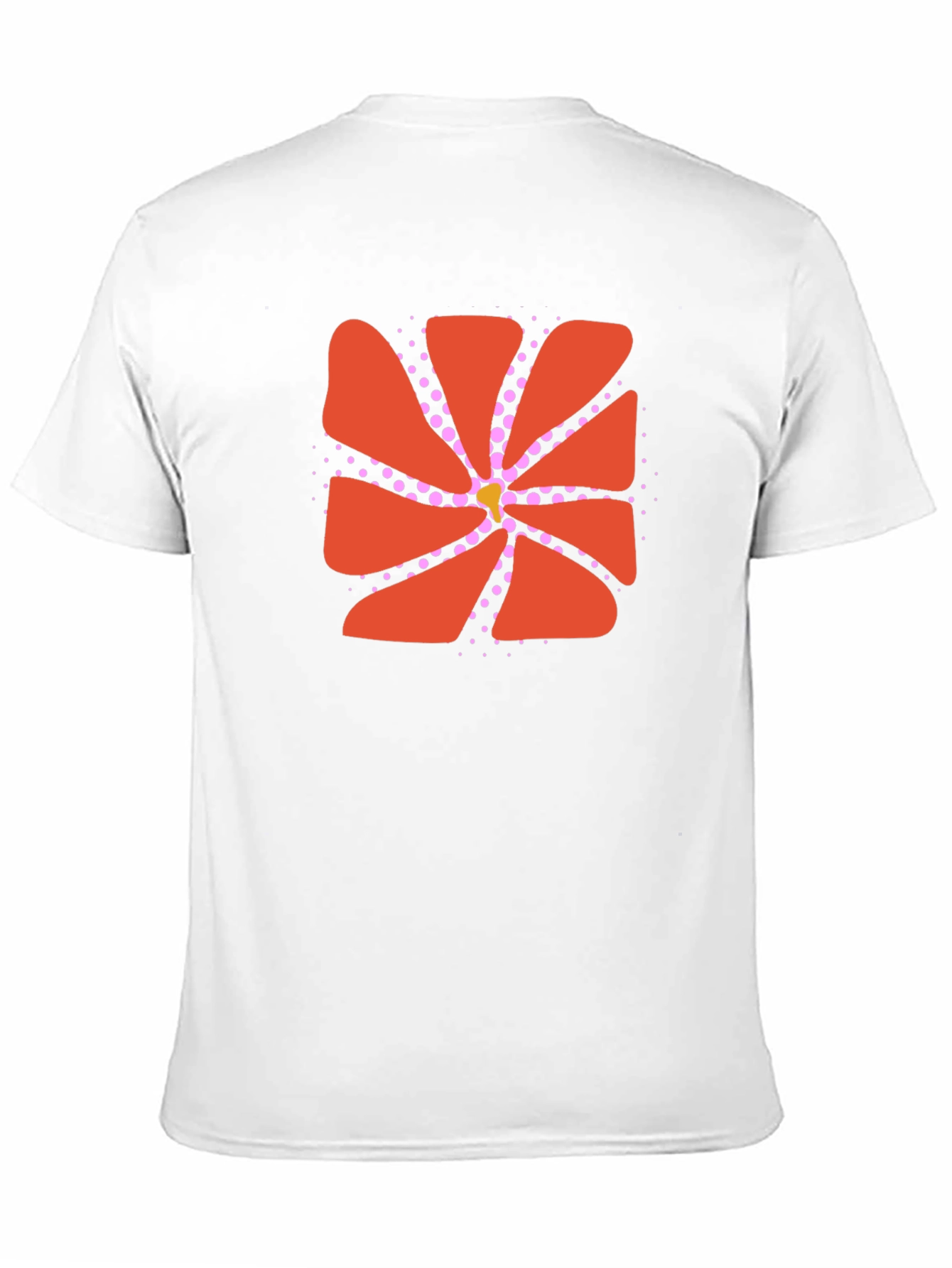 Abstract Flower Graphic Black Tee