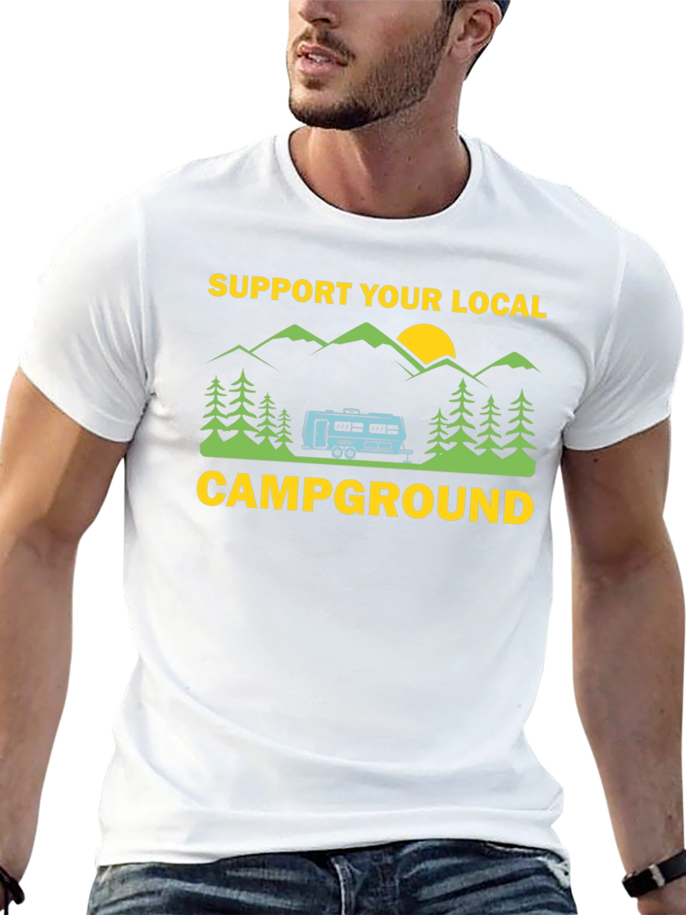 Support Your Local Campground Graphic Tee