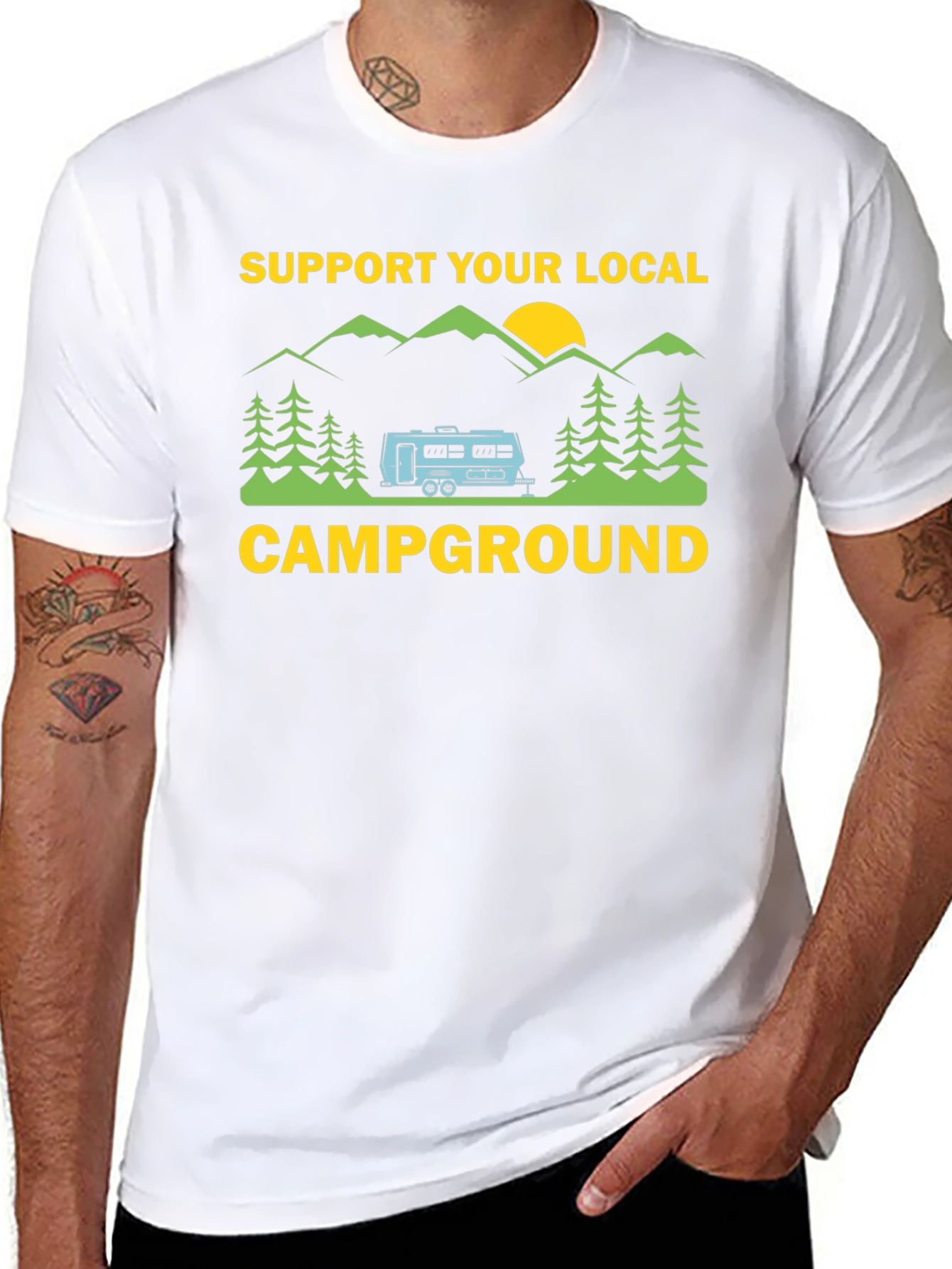 Support Your Local Campground Graphic Tee