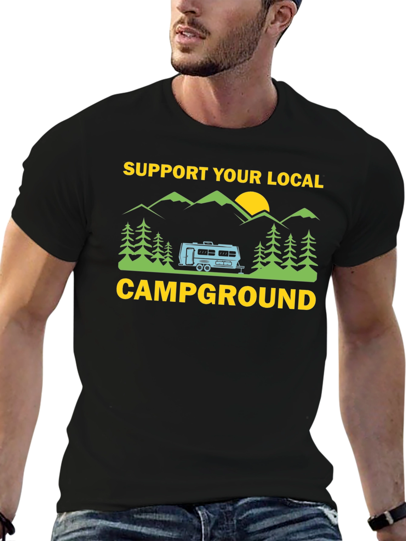 Support Your Local Campground Graphic Tee