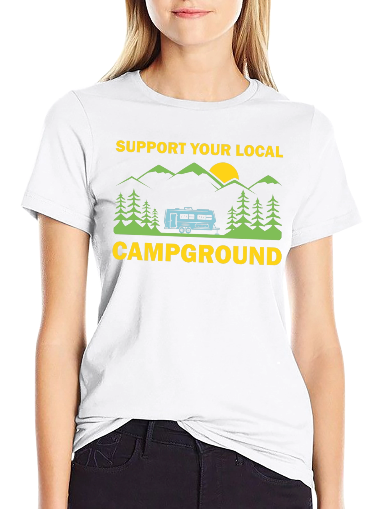 Support Your Local Campground Graphic Tee