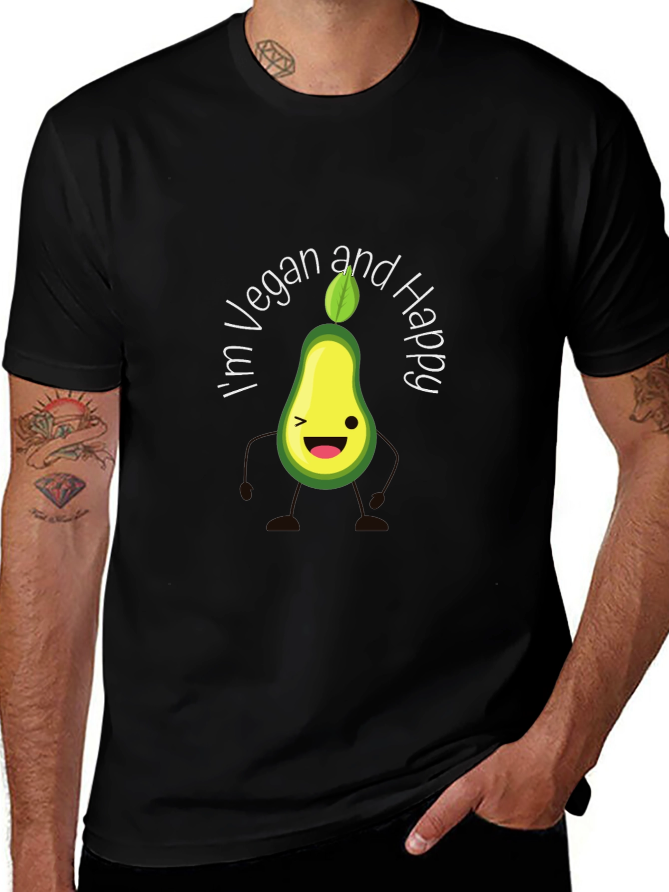 Vegan Avocado Graphic T-Shirt