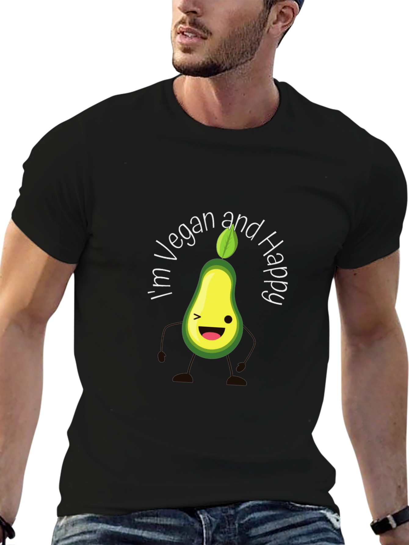 Vegan Avocado Graphic T-Shirt