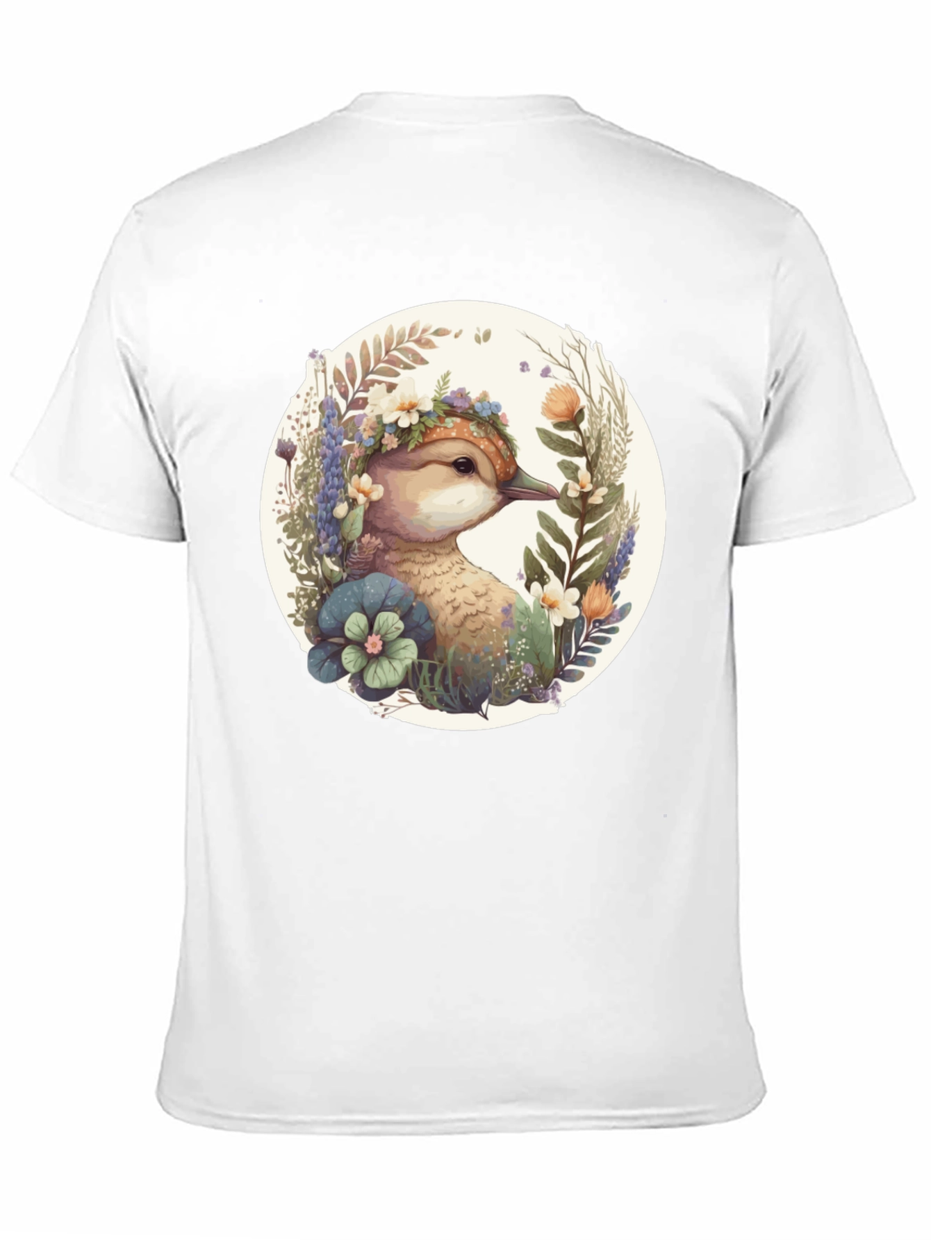 Floral Duck Graphic T-Shirt