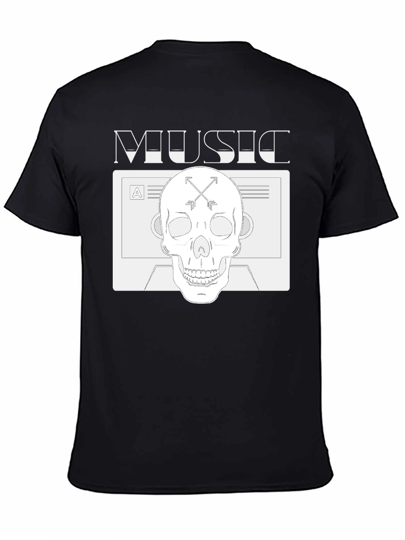 Music Skull Graphic Tee