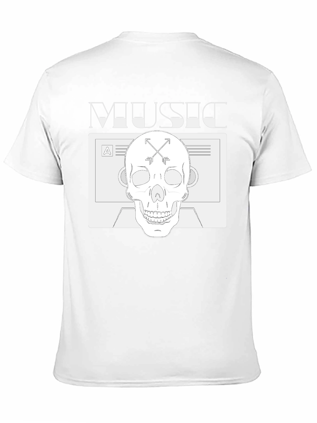 Music Skull Graphic Tee