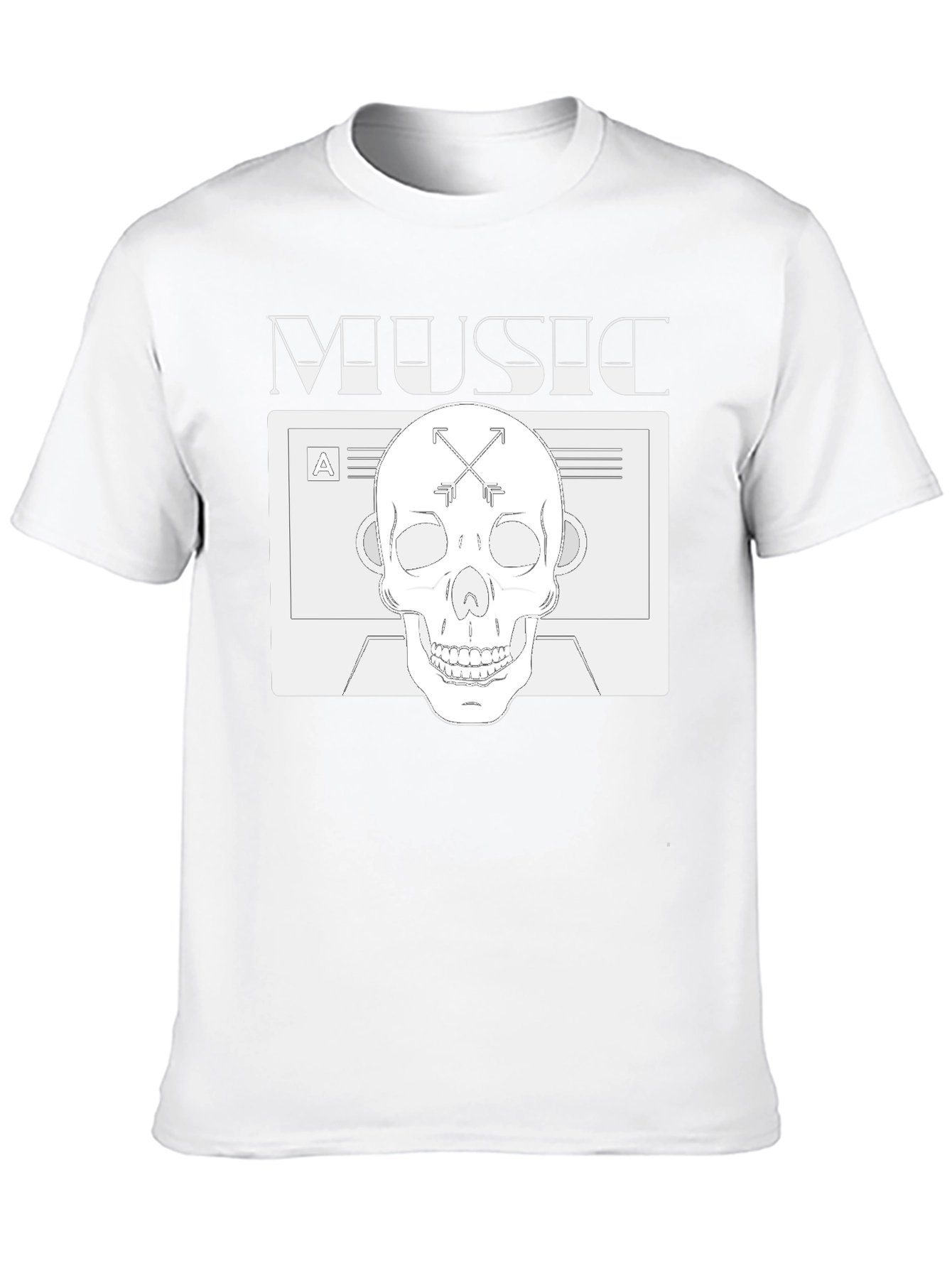 Music Skull Graphic Tee