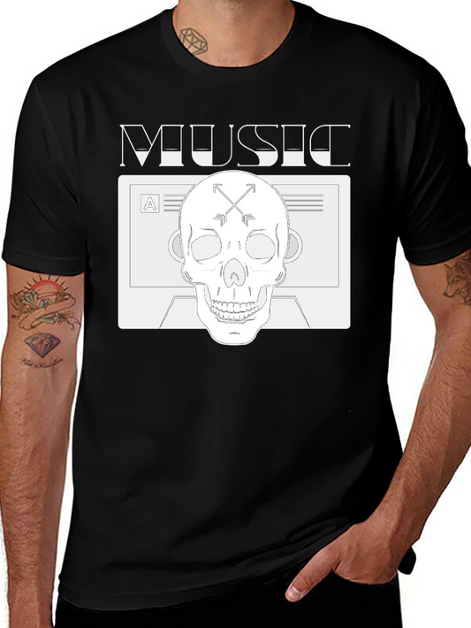 Music Skull Graphic Tee
