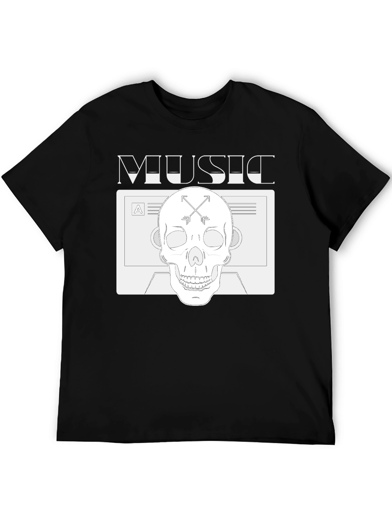 Music Skull Graphic Tee