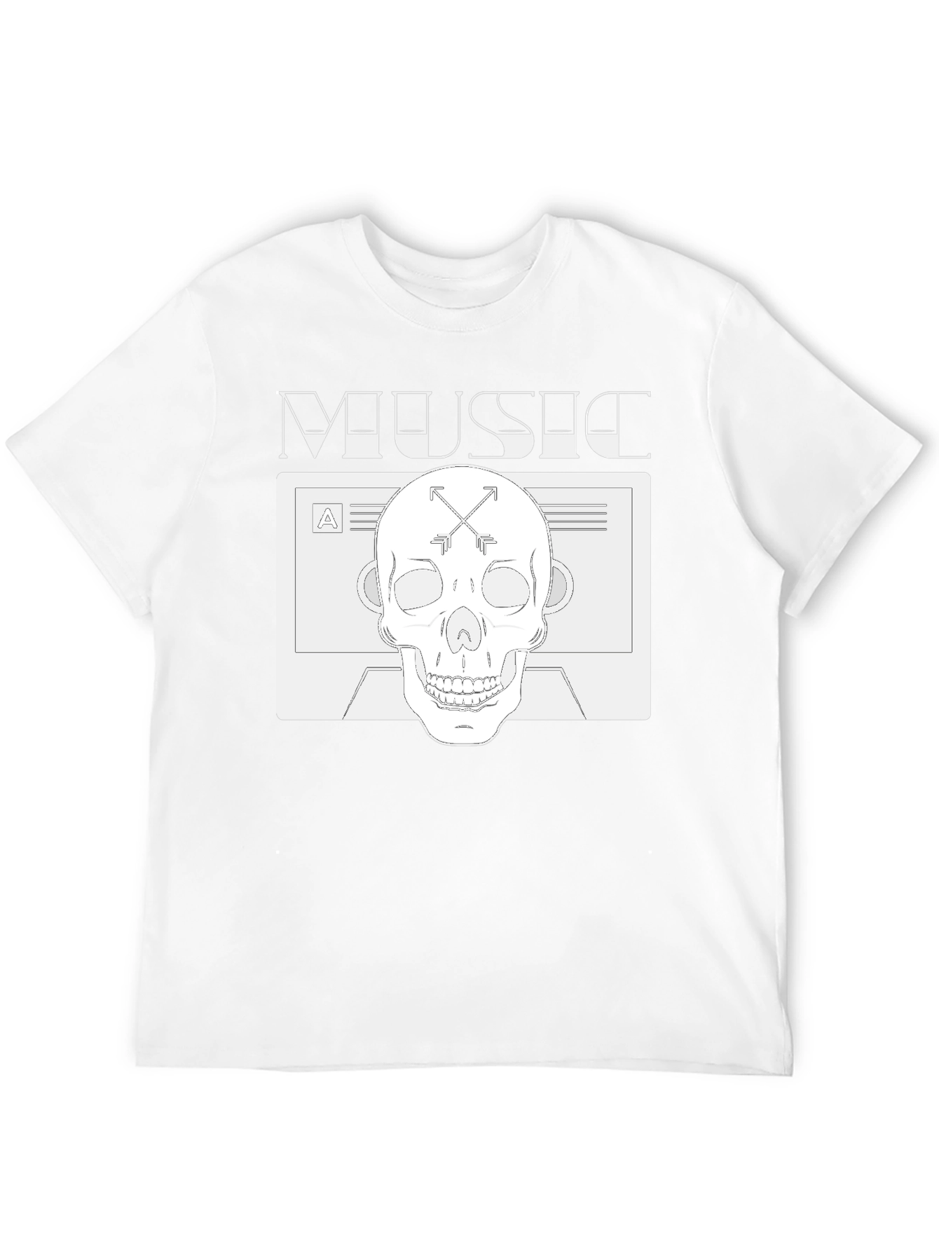 Music Skull Graphic Tee