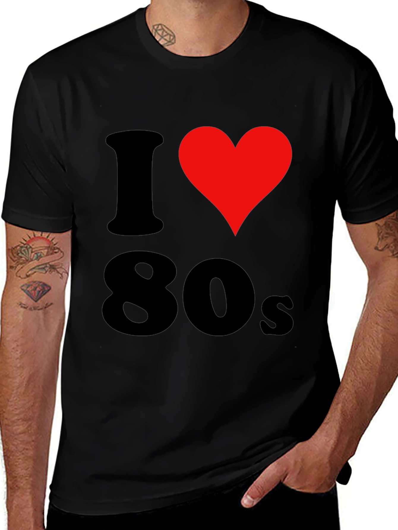 I Love the 80s Black T-Shirt