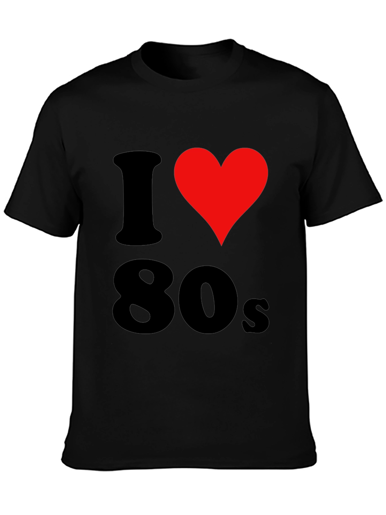 I Love the 80s Black T-Shirt