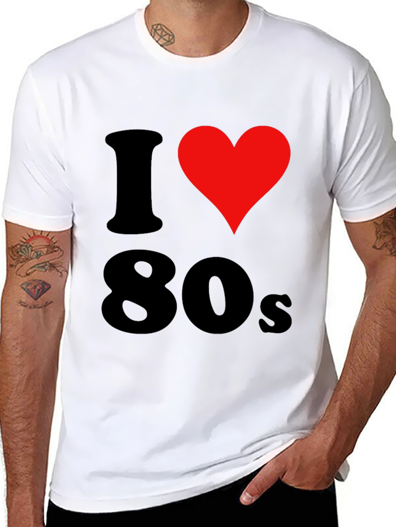 I Love the 80s Black T-Shirt