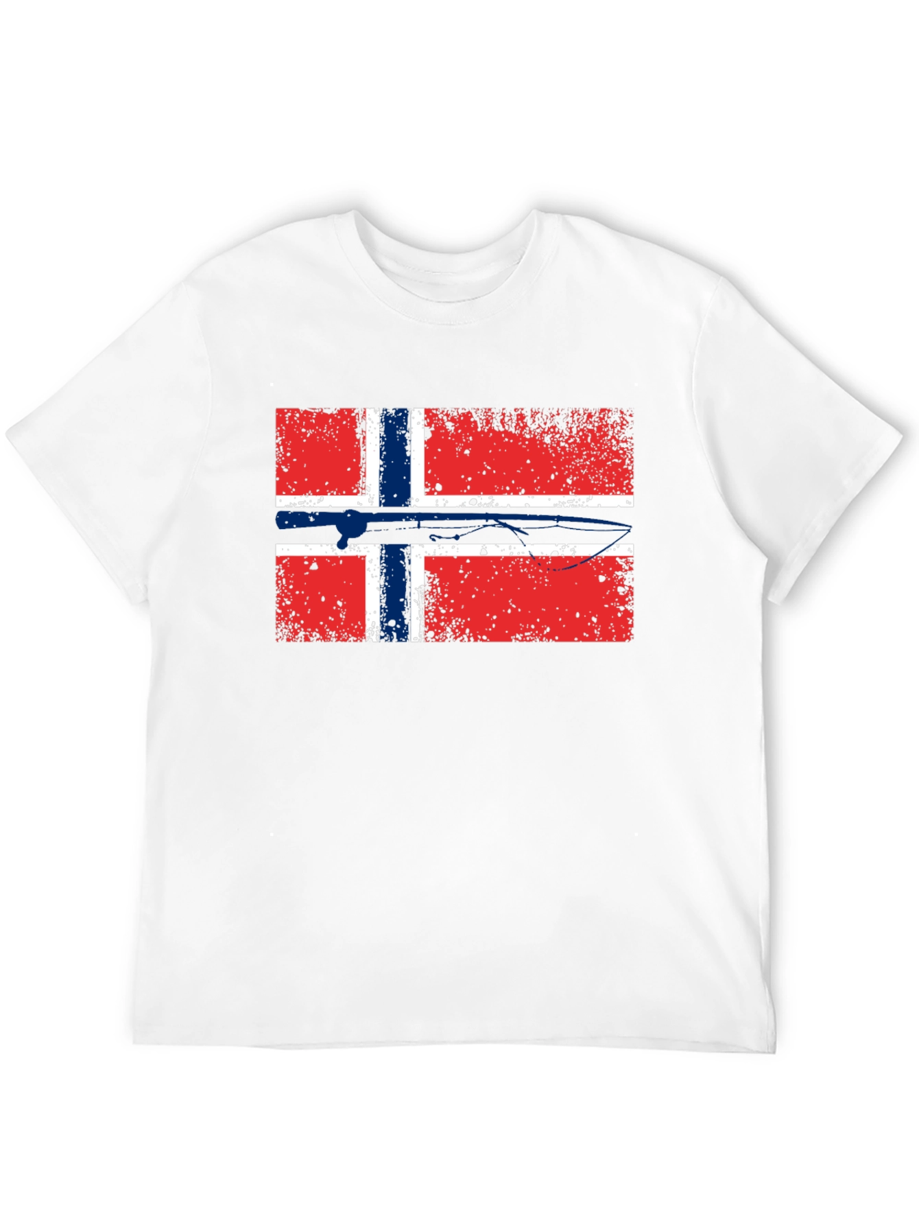 Norway Flag T-Shirt - Distressed Graphic Tee