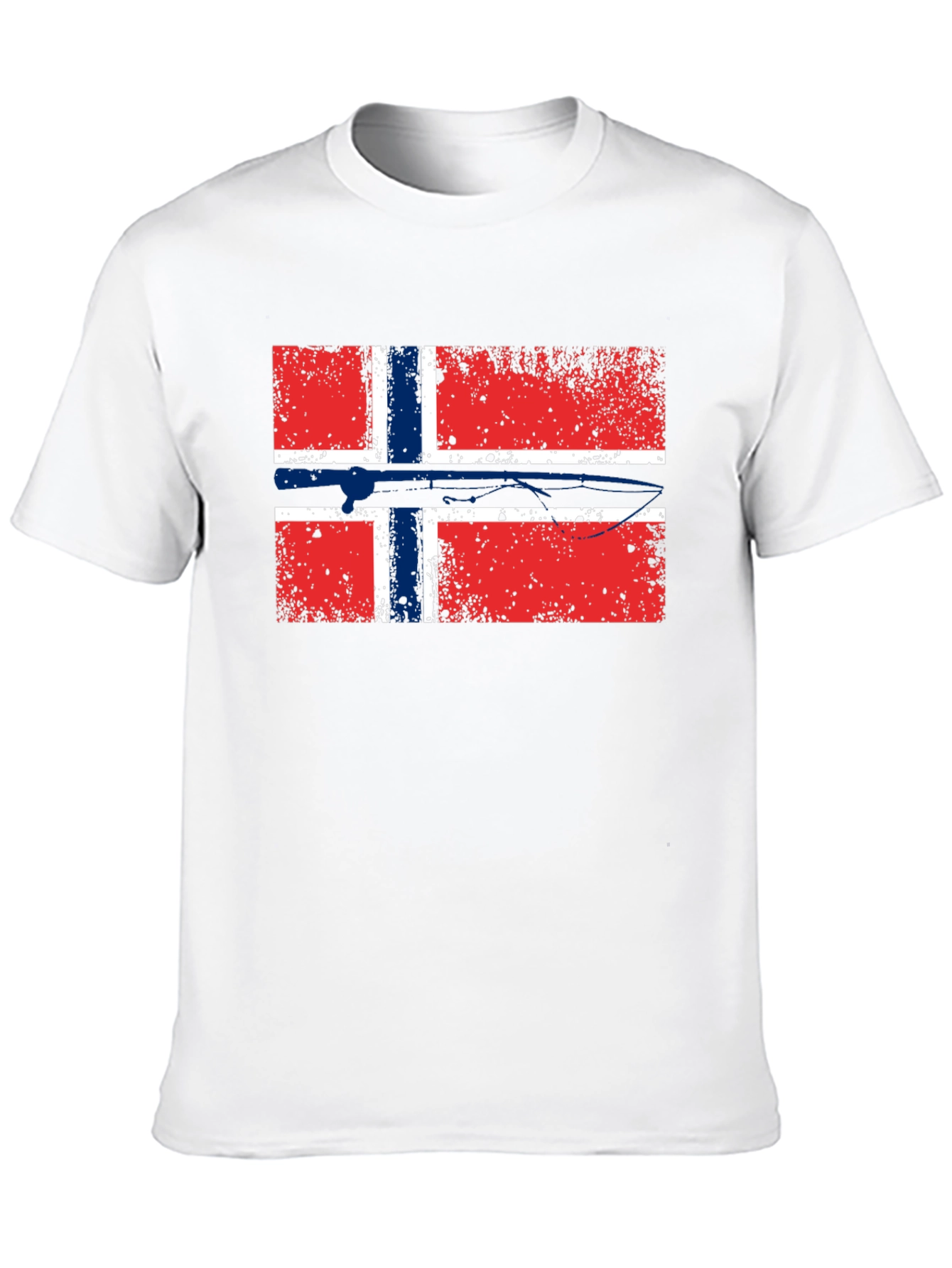 Norway Flag T-Shirt - Distressed Graphic Tee