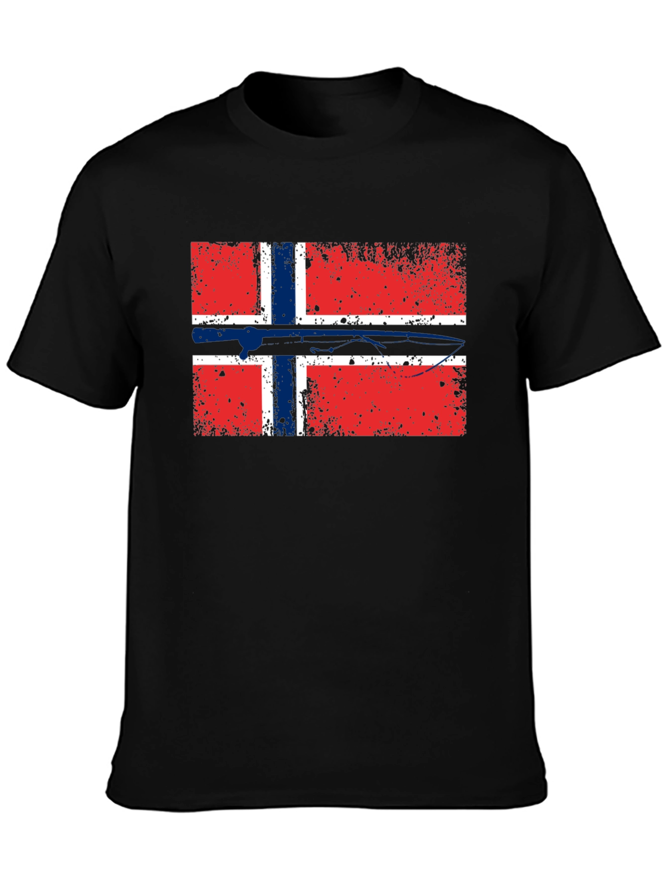 Norway Flag T-Shirt - Distressed Graphic Tee