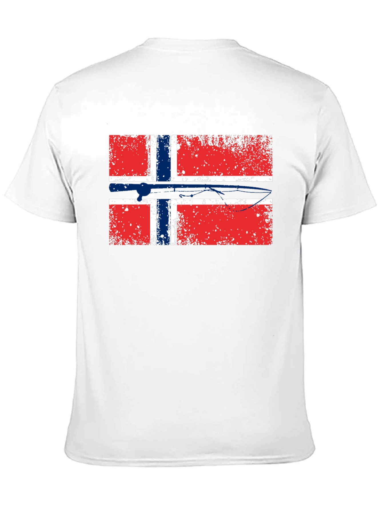 Norway Flag T-Shirt - Distressed Graphic Tee
