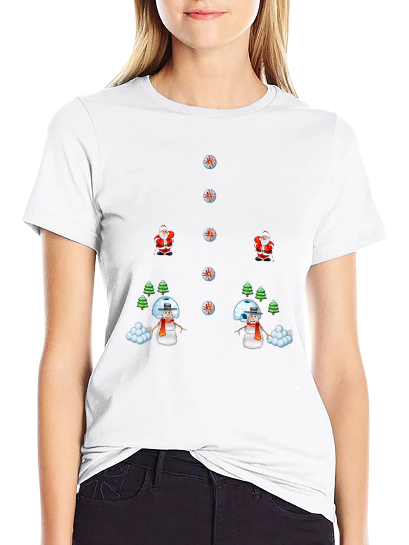 Holiday Mischief T-Shirt - Santa vs. Snowman