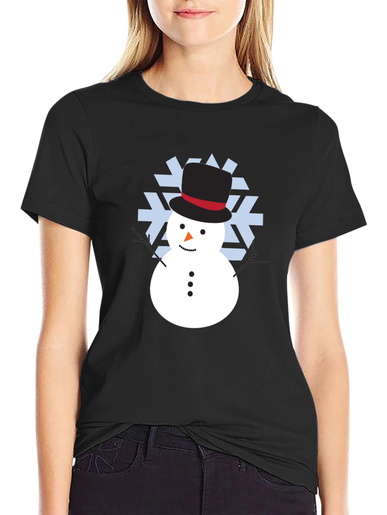 Snowman Graphic Tee - Holiday Fun
