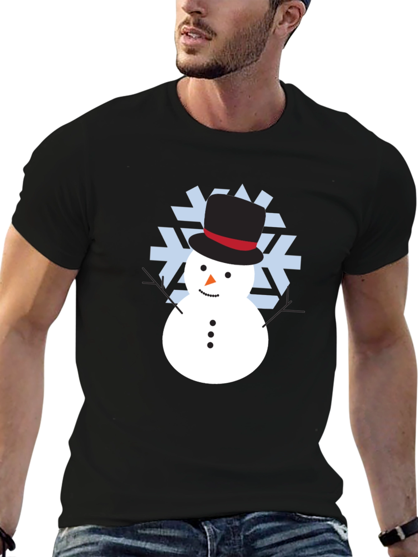 Snowman Graphic Tee - Holiday Fun