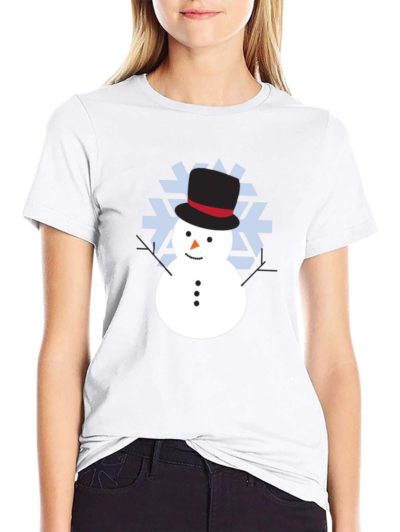 Snowman Graphic Tee - Holiday Fun