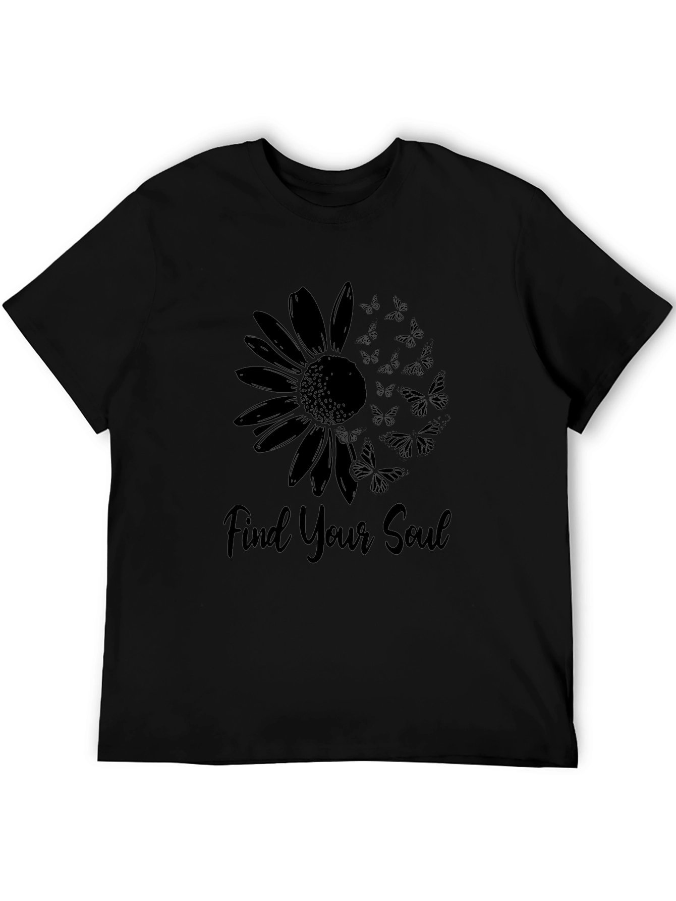 Find Your Soul Sunflower Butterfly Graphic Tee