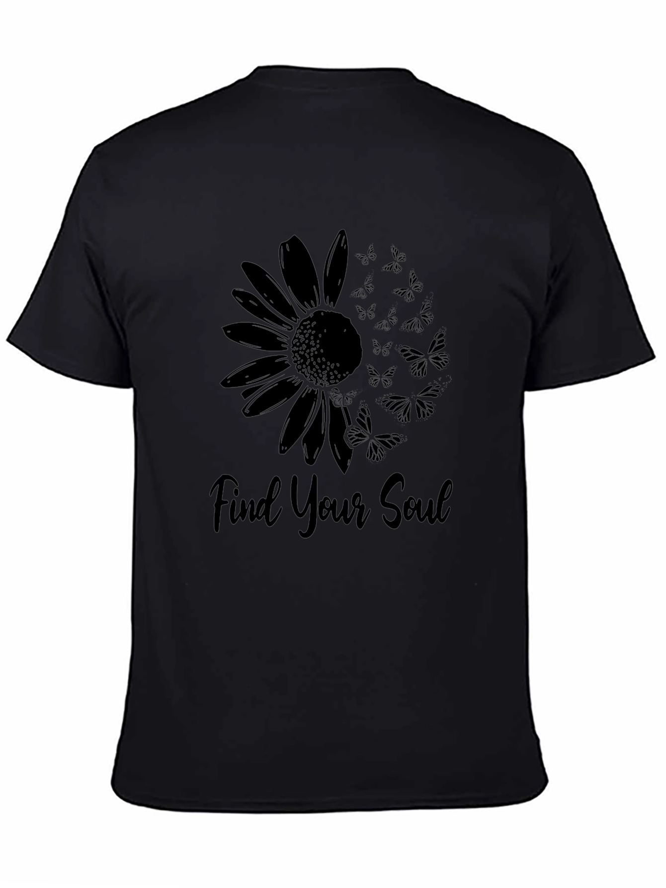 Find Your Soul Sunflower Butterfly Graphic Tee
