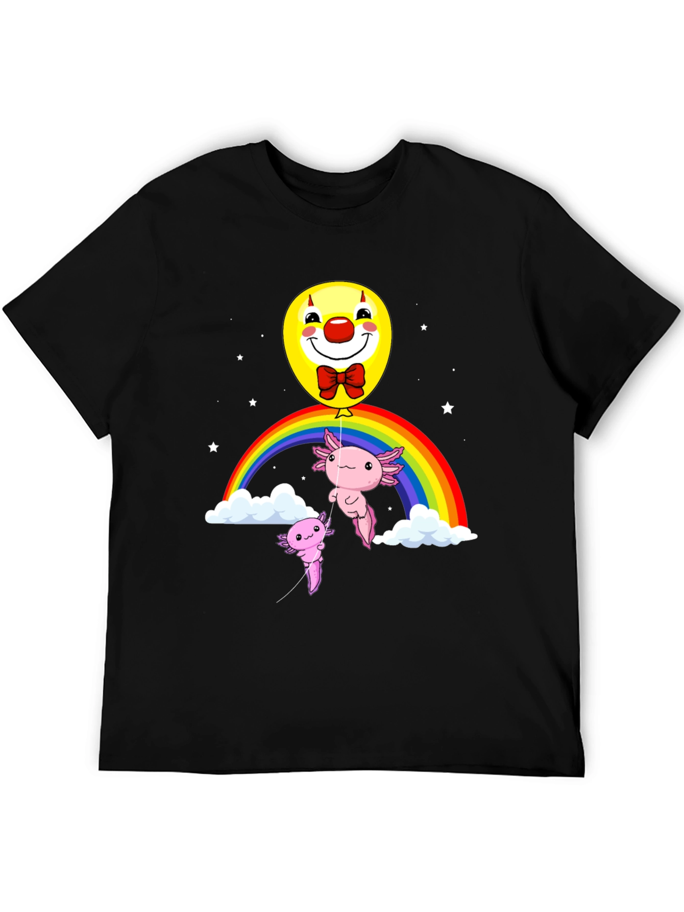 Axolotl Rainbow Clown Balloon T-Shirt