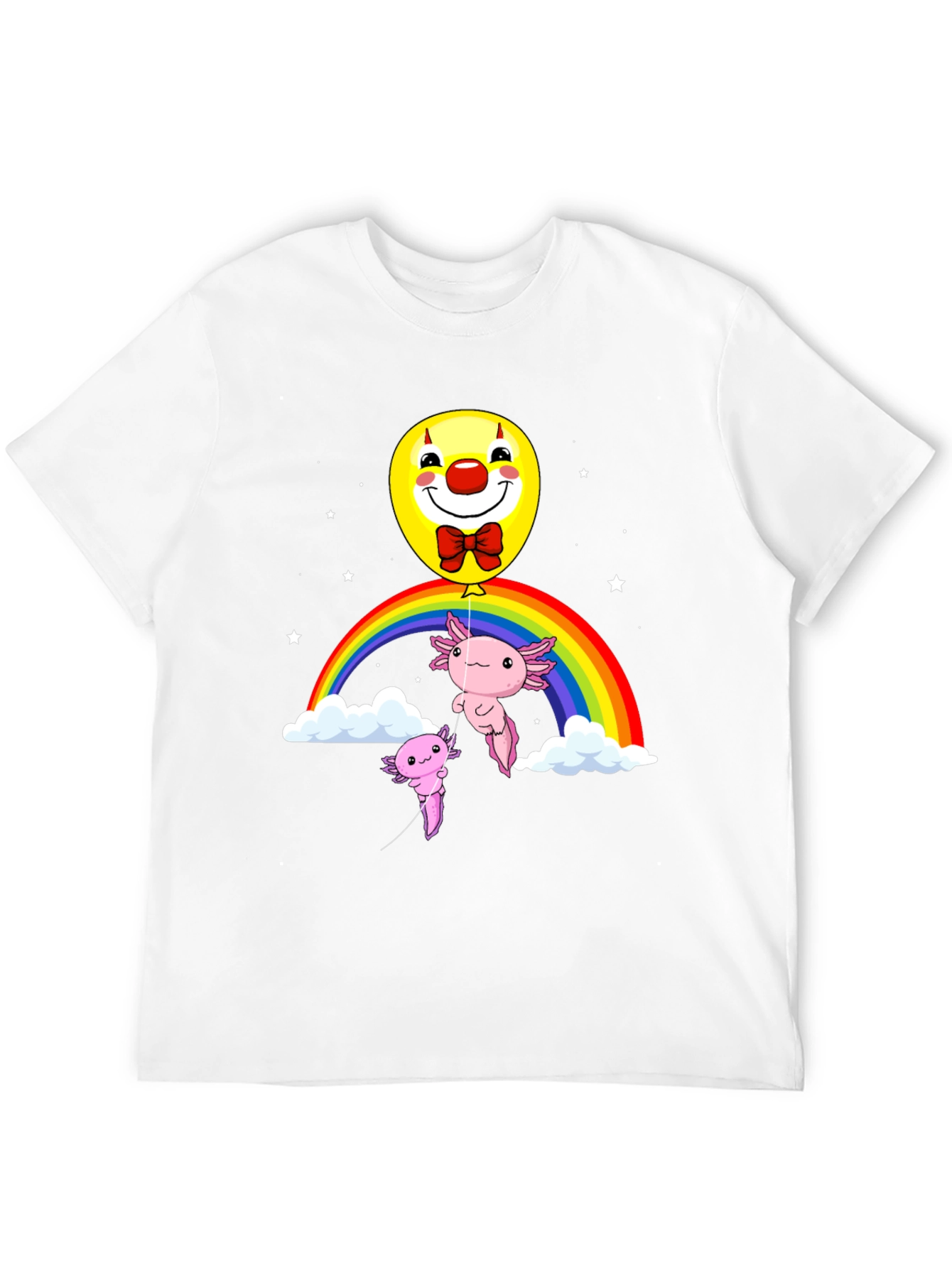 Axolotl Rainbow Clown Balloon T-Shirt