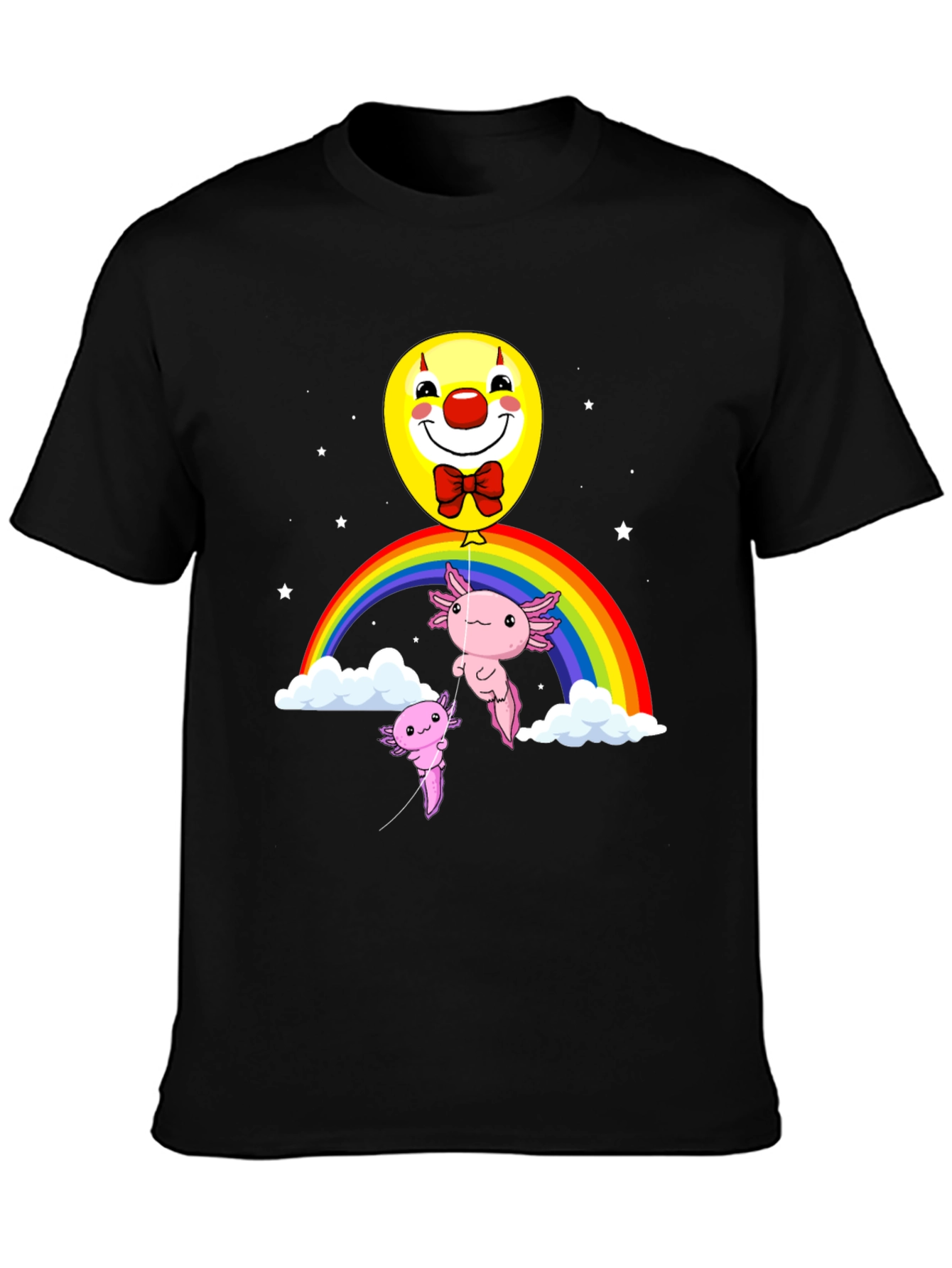 Axolotl Rainbow Clown Balloon T-Shirt